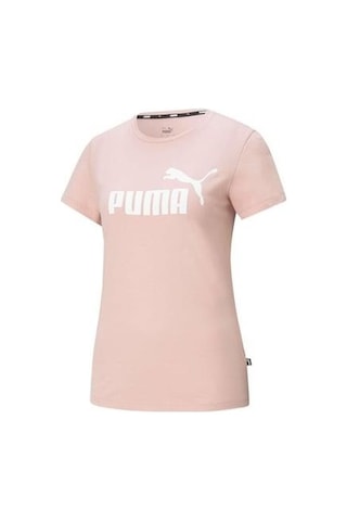 Puma Ess Logo Tee-bridal Rose T-shirt 001