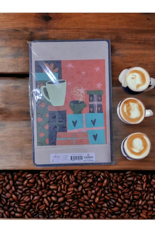 12,5x19,5 Cm 112 Sayfa Çizgili Kokulu Defter Karton Kapak Krem Renk Kağıt 13