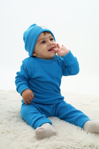 My Kids Wear Fitilli Unisex Bebek - Çocuk Üçlü Takım Mavi