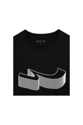 Little Big Ltb Lokado Logo Baskılı Erkek T-shırt Siyah