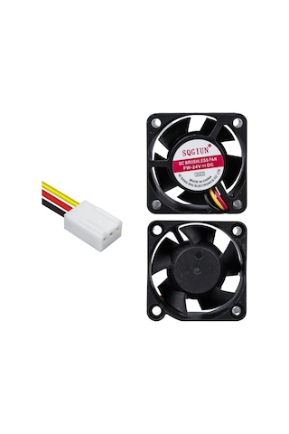 Ayt Powermaster Ic-216 3 Pin Kablolu 40x40x20 Mm 24 Volt Fırçasız Dc Kasa Fanı Soğutucu Fan 4x4x2 Cm
