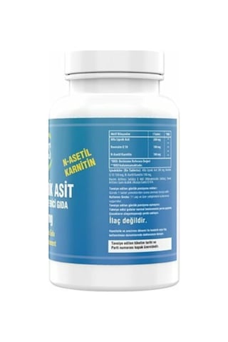 L-carnitine Alpha Lipoic Acid Coenzyme Q10 100 Mg 90 Tablet