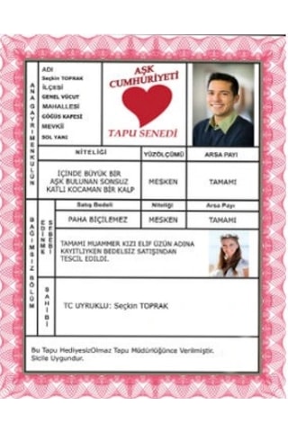 Aşk Cumhuriyeti Tapusu diğer
