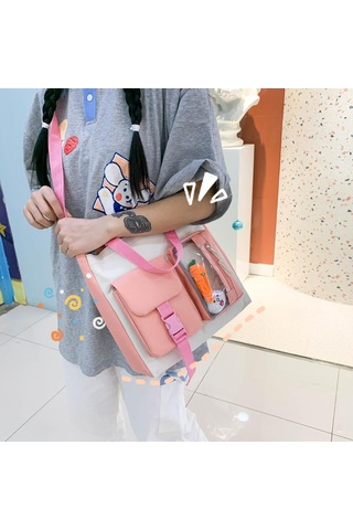 Aromee 4 Parça Genç Kız Sırt Çantası Ortaokul Öğrencileri - Turuncu