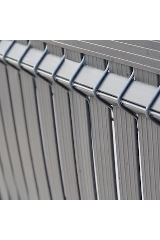 Renkli Evim Bahçe Çiti Kaplama Bahçe Çiti Seperatörü Euro Panel Tel Kaplama Düz Model Antrasit 1.53m