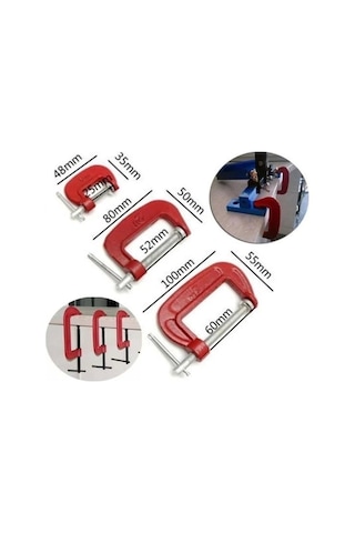 Doğrama Ve Metal Sıkma Sıkıştırma İçin 3lü Mini Mengene Aparat