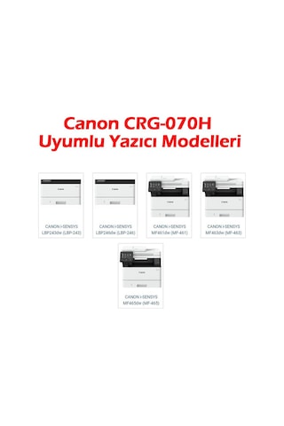 Baskistan Canon Crg-070h Siyah Uyumlu Toner Çipsiz