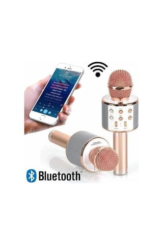 Northcity Karaoke Mikrofon Dahili Hoparlör Bluetooth Usb Aux Sd Kart Girişli