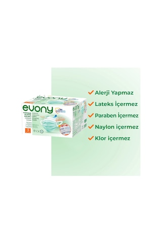 Evony Elastik Kulaklı Maske 300 Adet