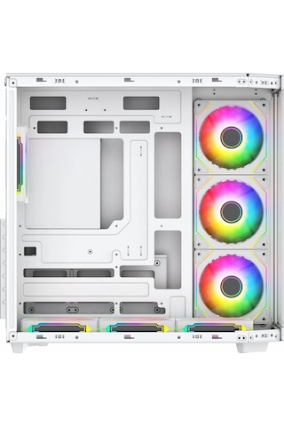 Powerboost Pb-a4375w 750w 80+ Bronz Usb 3.2 Argb Atx Mid Tower Beyaz Kasa
