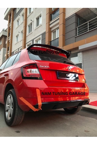 Yeni Skoda Fabia Spoyler Spoiler Boyalı 2018-2021 Arası