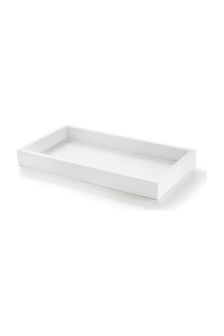 Bemood White Tepsi, Tezgah Üstü, 27.5xh3x15cm - Beyaz