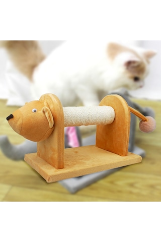 Mufunye Sisal Kaplı Dayanıklı Kedi Tırmalama Direği Yavru Kediler İçin Oyun Topu İle