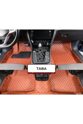 Honda Cıvıc Fd6 2007-2011 Taba Renk 8d Diamond Premium Havuzlu Deri Oto Paspas