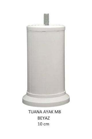 Tuana Ayak 10 cm M8 Cıvatalı Beyaz