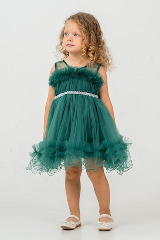 Mnk Baby & Kids Aizona Kız Çocuk Abiye M00782 Yeşil