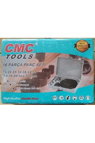 CMC Tools 16 Parça Buat Açma Seti Delme Panç Takımı Kutulu Set