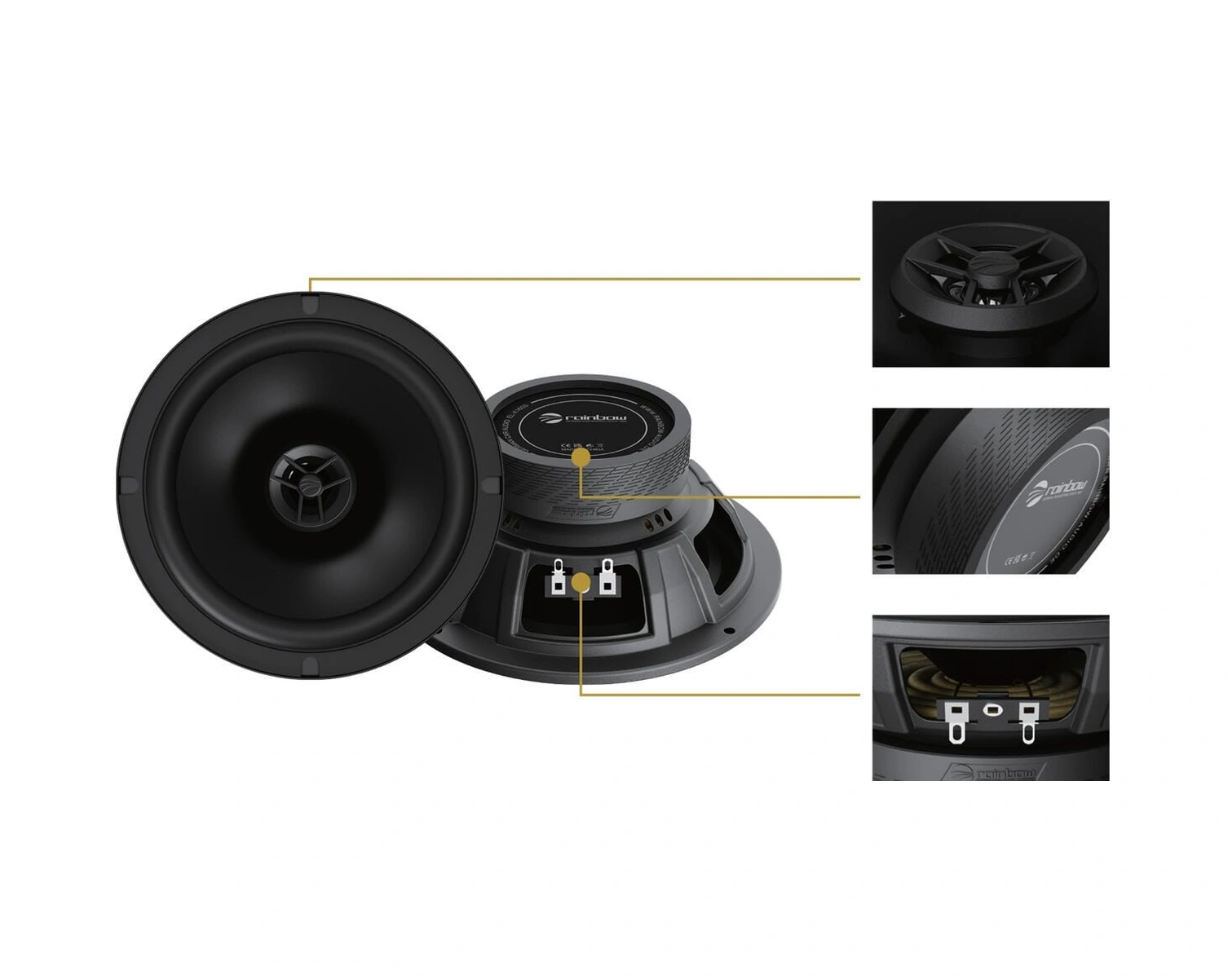 Rainbow El-x165s 16cm Koaksiyel Hoparlör 100 Watt