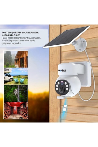 Uranium Anp-pt4015bs4g-b 4mp 3.6mm Lens 4g/lte 15mt Ir + 15mt Beyaz Led