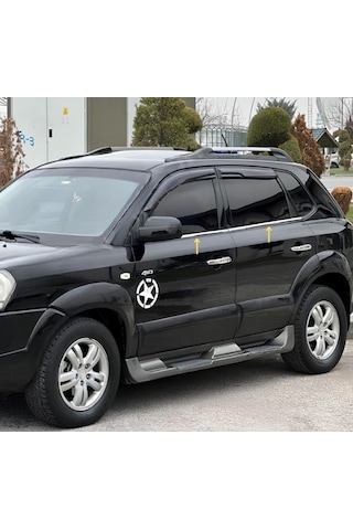 Ebal Otomotiv Hyundai Tucson Krom Cam Çıtası 4 prç. 2005-2014 P.Çelik