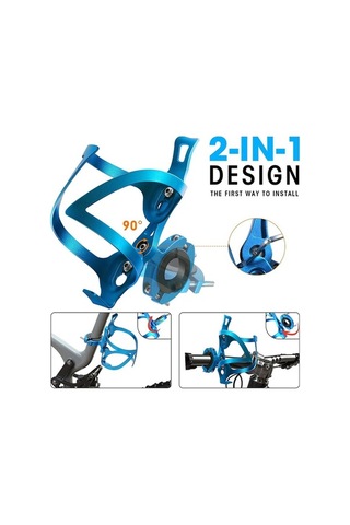 Dancemonkey Junsunmay Bh001 Alüminyum Bisiklet Su Şişesi Braketi, Dönme Tabanlı Mtb Şişe Kafesi - Gümüş Acid Yeşili