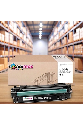 Hp 655a Cf450a Siyah Uyumlu Toner - Çipli / Color Laserjet Enterprise M652 / M653 / Mfp M681 / M682