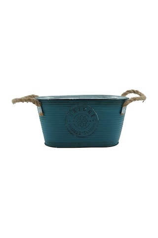Metal Saksı Oval Jüt Saplar 14 24cm 68066501