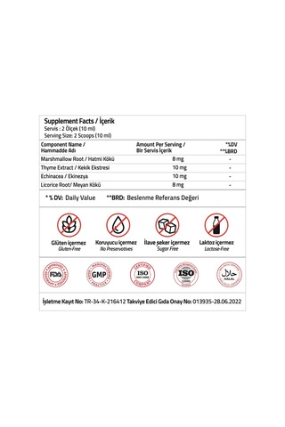 Licorice + Echinacea + Althea + Thyme 150 ML
