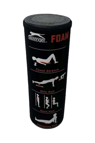 Slazenger Foam Roller Egzersiz Şekilli Siyah Siyah