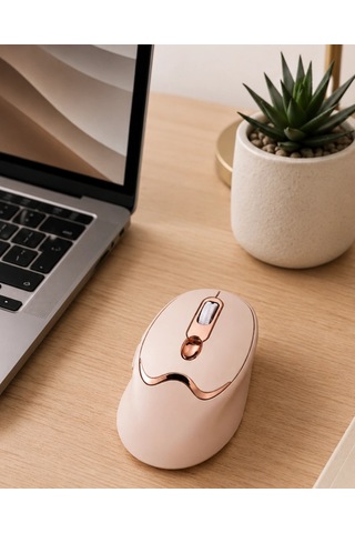 Hubrendy Ofis Ve Laptop Kullanımına Uygun Şarjlı Wireless Mouse Sessiz Tuşlu