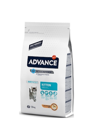 Advance Kitten Tavuklu ve Pirinçli Yavru Kedi Maması 1500 G