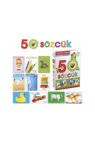 Circle Toys Ilk 50 Sözcük Ingilizce Türkçe Kartlar