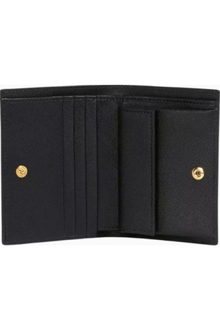 Marni Bifold Saffiano Deri Cüzdan, Şık Ve Kompakt Tasarım Siyah