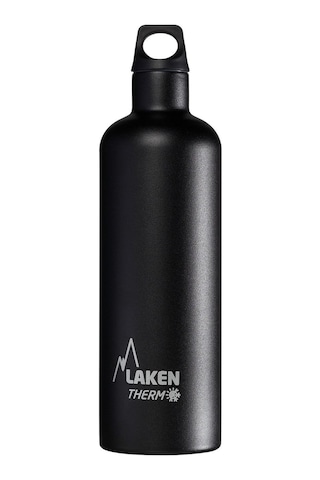 Laken 18/8 Çelik Futura Termos Şişe 0,75l - Siyah Lkte7n