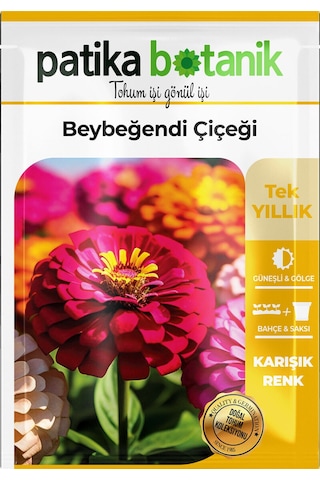 30 Adet Beybeğendi Zinnia Çiçek Tohumu