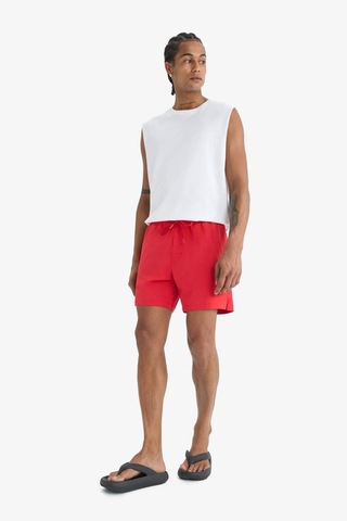 Defacto Defactofit Sporcu Baskılı Esnek Dokulu Kısa Boy Deniz Şortu B5952ax25hsrd286 Kırmızı