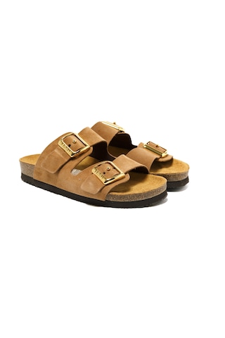 Terlik Kadın 17d8 Frau Velour-s Terra Brown Terra