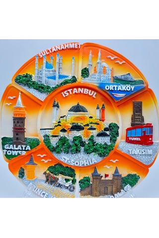 Ayasofya Kabartmalı Dekoratif Tabak Masa Ve Duvar Dekor 15 Cm