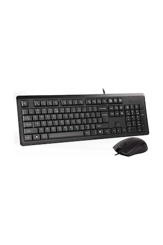 A4tech Kr-9276 Kablolu Usb Q Trk Siyah Klavye - Mouse Set Optik