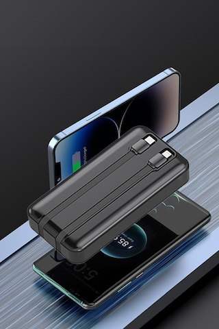 Torima TRM-1025 20000 mAh 2 Çıkışlı Taşınabilir Hızlı Şarj Dijital Göstergeli Powerbank Siyah