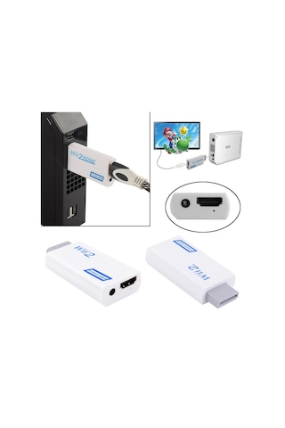Nintendo Wii Hdmı Çevirici Tv Görüntü Dönüştürücü Adaptör