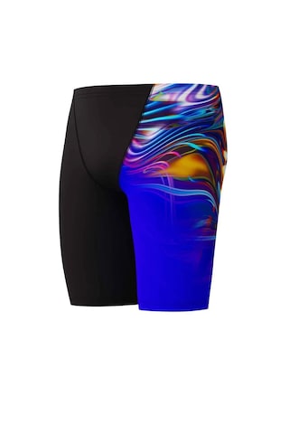 Speedo Baskılı Jammer Enginer - Kobalt Pop Çocuk Yüzücü Mayosu Çok Renkli