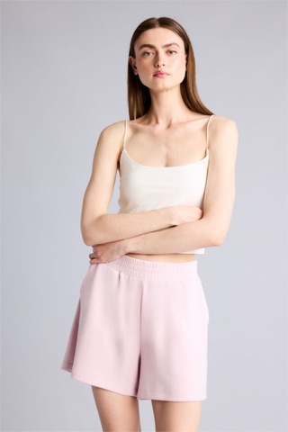 Defacto Relax Fıt Elastik Bel Açık Pembe Bermuda Şort H0575ax26smpn38 Pembe-pn38