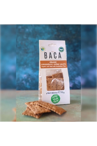 Baca Organik Organik Karabuğdaylı vegan Yaprak Galeta 55 G