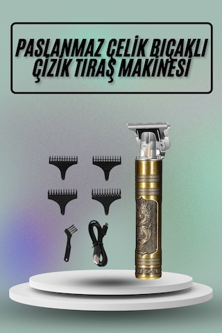 Saç Sakal Vücut Tıraş Makinesi Çizik Atma Makinesi Paslanmaz Çelik -