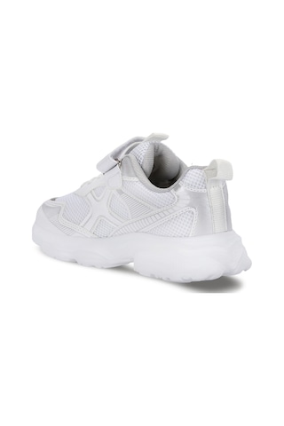 Slazenger Fast Track I Unisex Çocuk Cırt Cırtlı Beyaz / Gümüş Günlük Spor Ayakkabısı