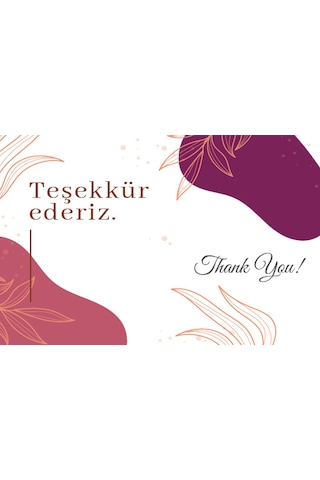 Ny Teşekkür Kartviziti