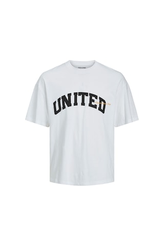 Jack & Jones Jorbrınk Studio Erkek Bisiklet Yaka Turuncu T-shirt 12227718 Beyaz