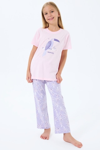 Rolypoly Kız Çocuk Pembe Pijama Takım Rp3811-c-v2 Pembe