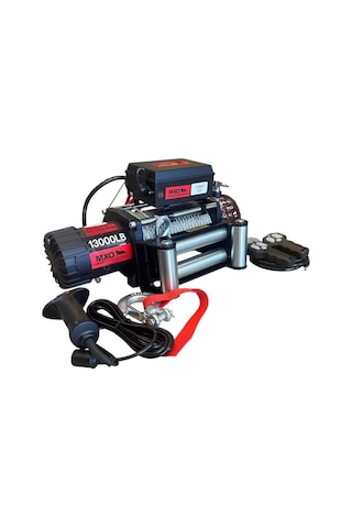 Mxo 13000 Lb Çelik Halatlı Uzaktan Kumandalı Vinç 12v Kurtarıcı Tambur 28 Mt Halat